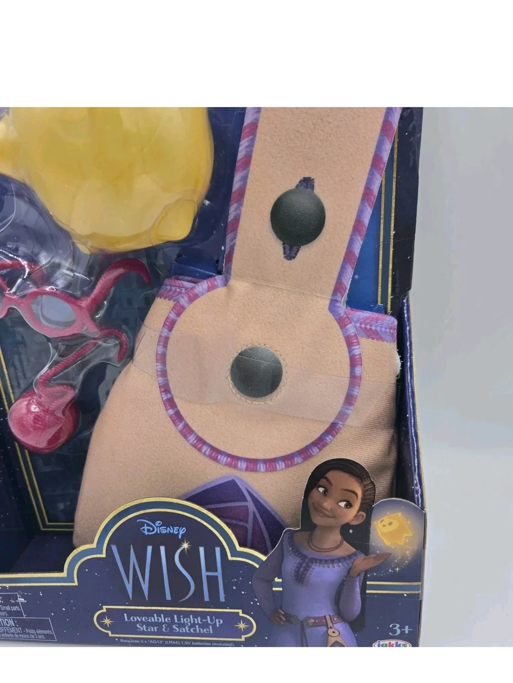 Disney Wish Movie Loveable Light Up Star and Satchel Play Set 4 Pieces New